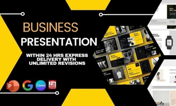 I will create a business powerpoint presentation and ppt template