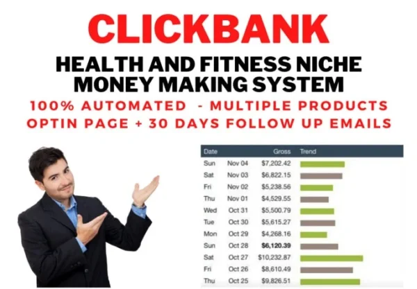 I will build clickbank affiliate marketing system with follow up emails in health niche