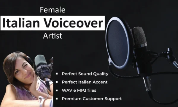 I will be your female italian voiceover artist to record italian female voice