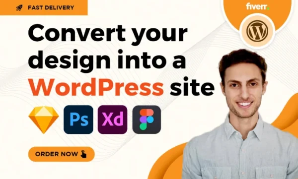 I will convert xd, figma, PSD to wordpress using elementor