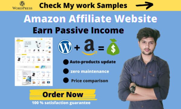 I will create amazon affiliate marketing autopilot website with autoblog