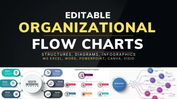 I will create flowchart and organizational charts