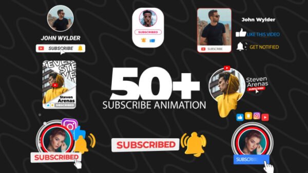 I will make youtube subscribe animation